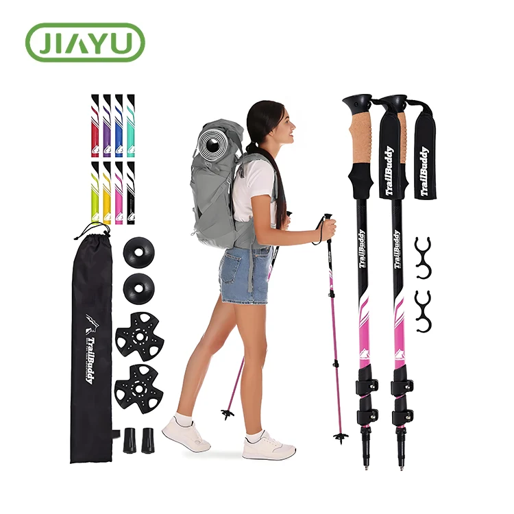 Pole Trekking Telescopic ປັບໄດ້